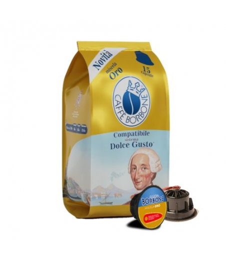 15 Capsule Caffè Borbone compatibili dolce gusto ORO