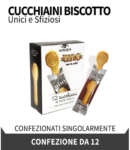 12 Cucchiaini In Pasta Frolla Uno-Mai Solo!