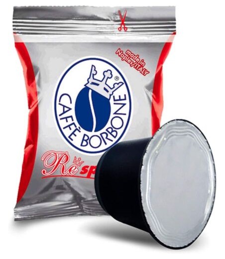 100 Capsule Caffè Borbone Respresso miscela rossa compatibili Nespresso
