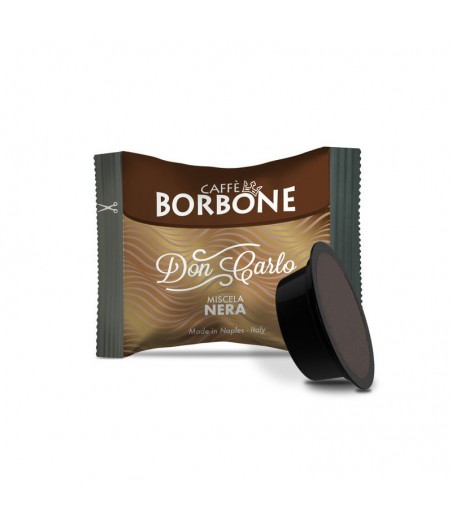 100 Capsule Caffè Borbone Don Carlo Nera compatibili Lavazza A Modo Mio