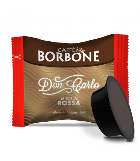 100 Capsule Caffè Borbone Don Carlo rossa compatibili Lavazza A Modo Mio