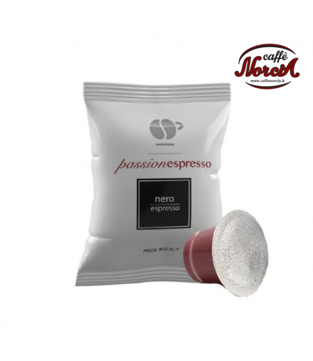 100 Capsule Lollo PassioNespresso nera compatibili Nespresso